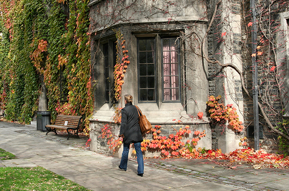 Woman Walking in Toronto