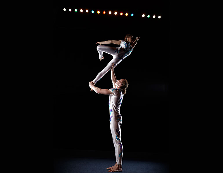 Artists Perform Different Tricks at Cirque Du Soleil